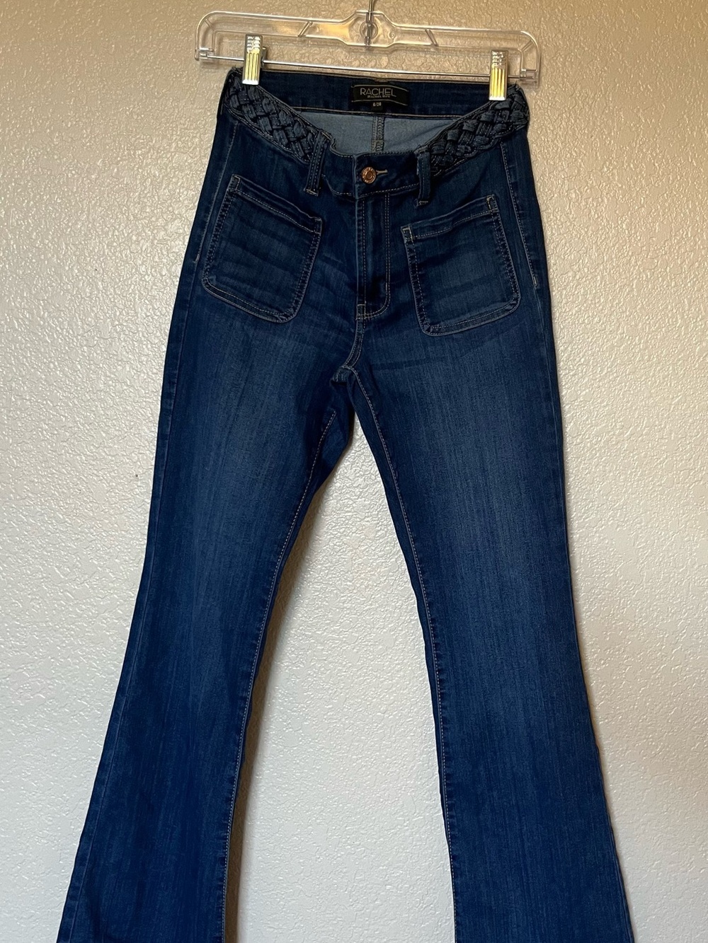Rachel Roy Dark Blue Jeans with Braided Waist